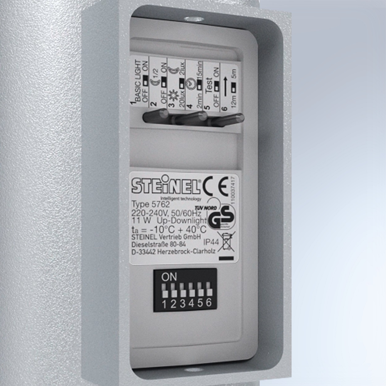 Setting options protected from the weather and from outside influences