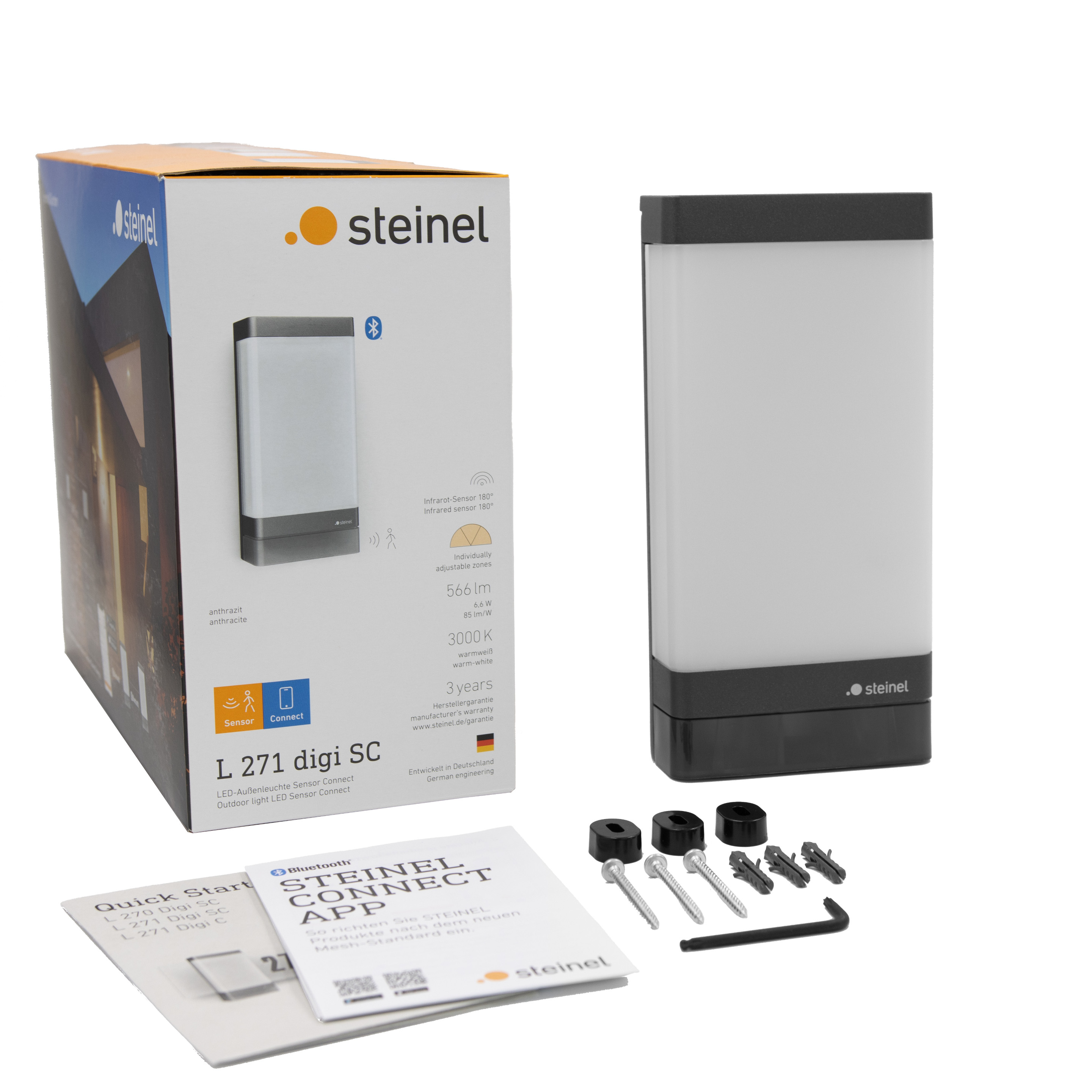 Steinel L 271 digi SC avec détecteur de mouvement & Bluetooth