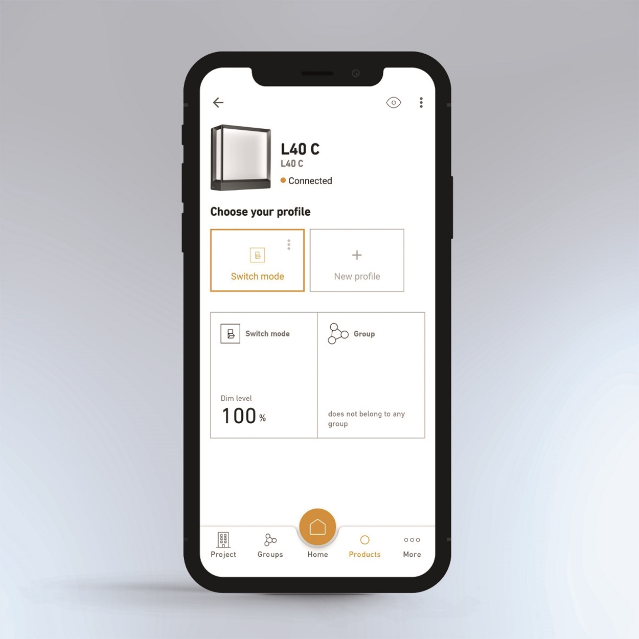 Utilisable via l'application
