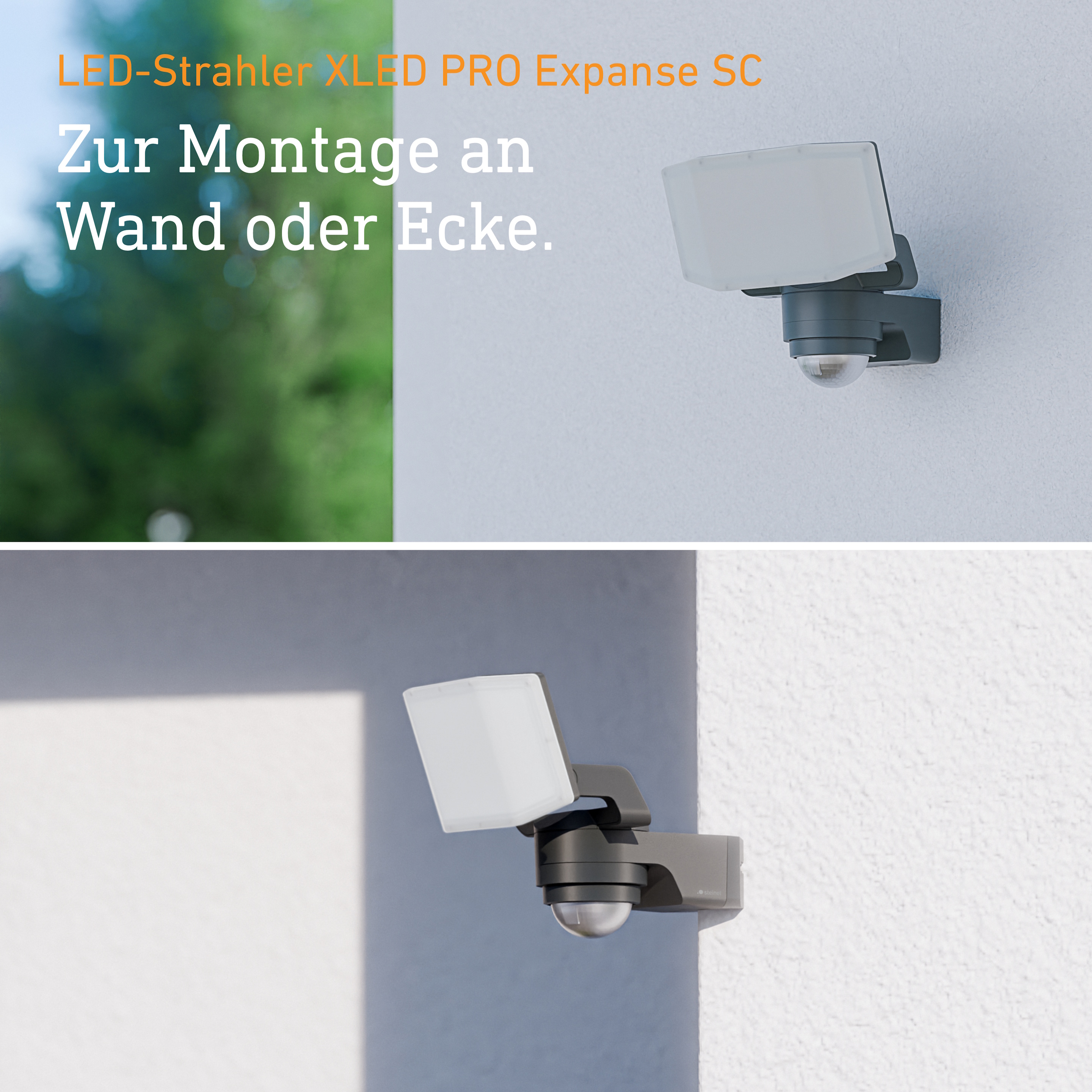Steinel XLED PRO Expanse SC con rilevatore di movimento & Bluetooth - antracite