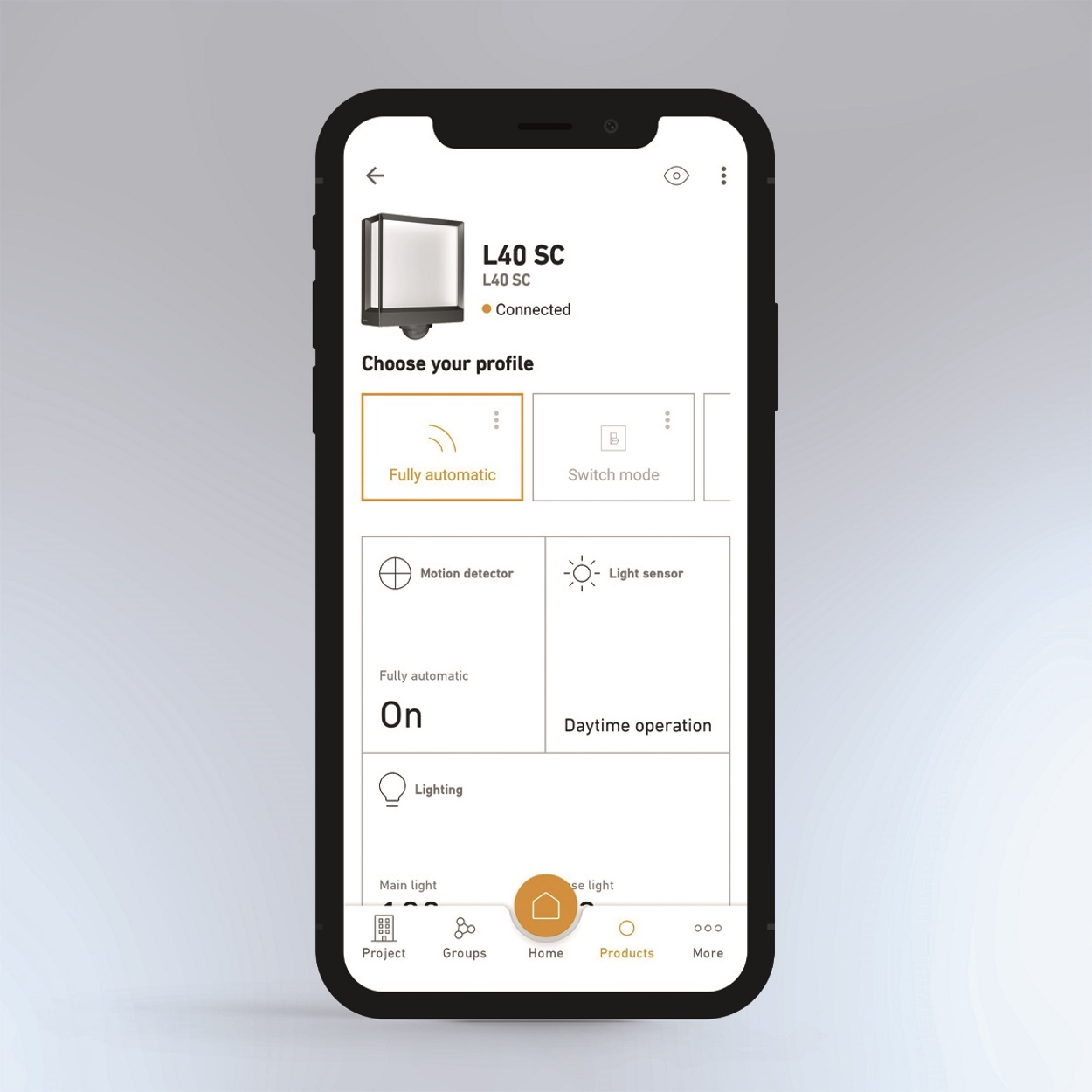 Utilisable via l'application